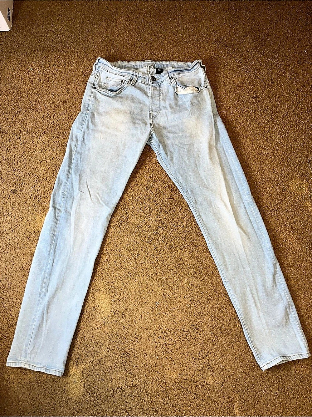H&M Skinny Denim Skinny Jeans Blue Waist 34